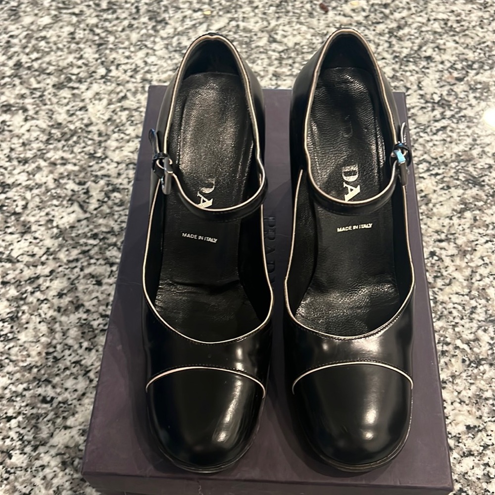 Prada vintage baby doll heels